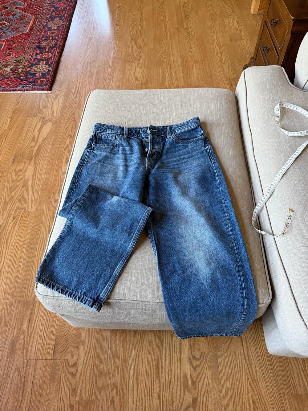 Banana Republic Women’s Washed Blue Denim Relaxed Jeans
